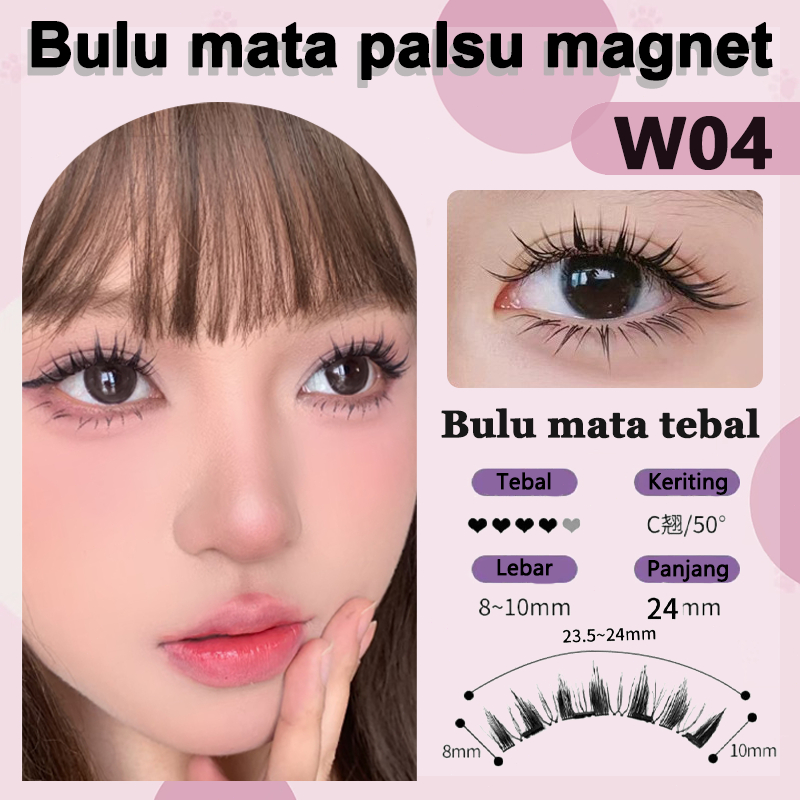 wotabo bulu mata magnet Magnetic Eyelash Lashes Bulu Mata Palsu Magnet Reusable Bulu Mata Magnet Mag