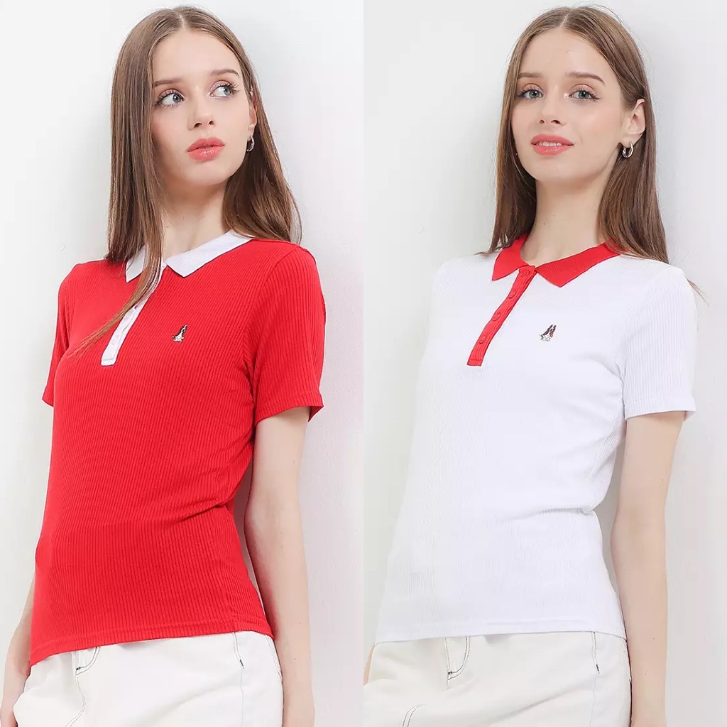 Hush Puppies Esmeil Contrast Collar Polo Original