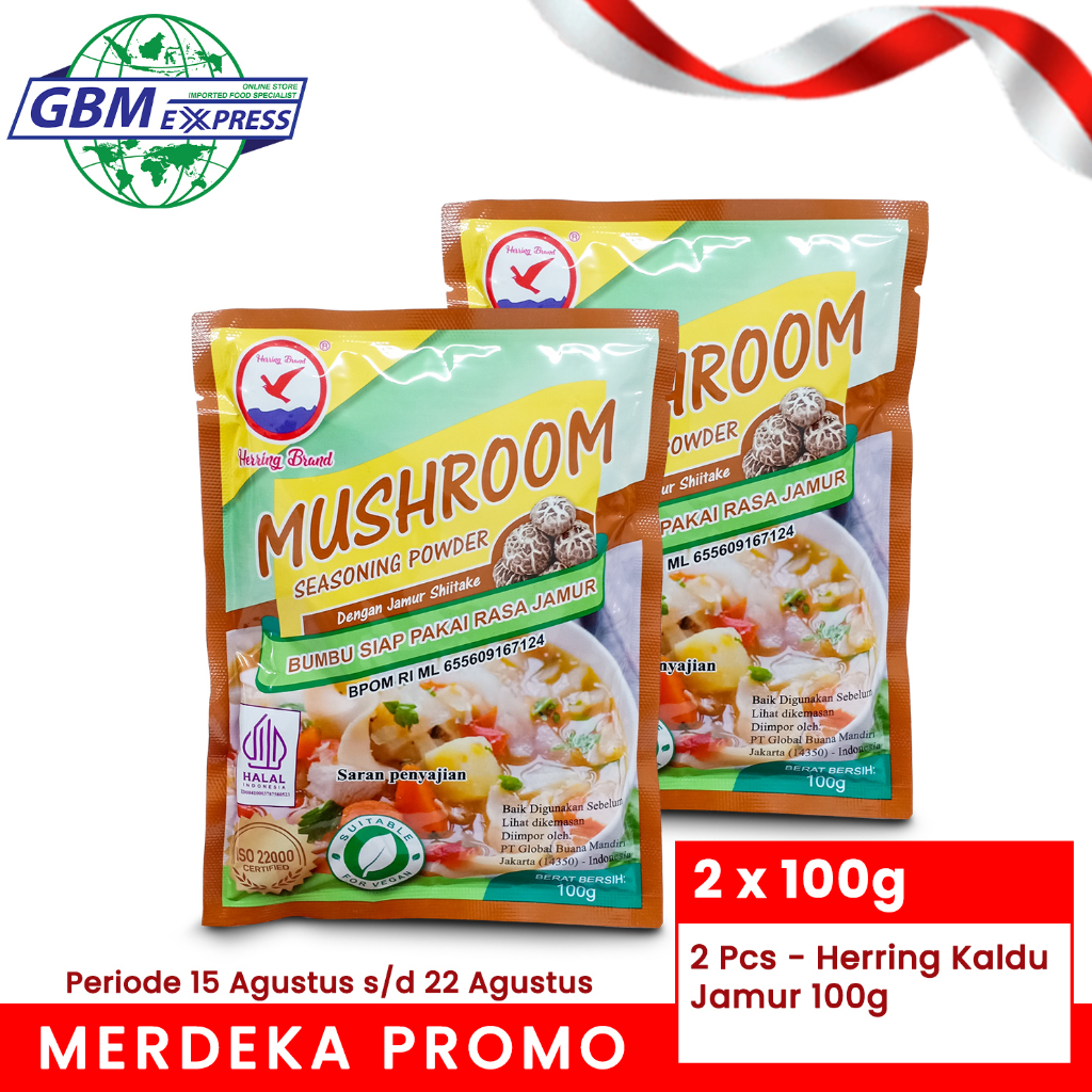 

Herring Brand Kaldu Jamur 100g x 2 Pcs - Merdeka Promo