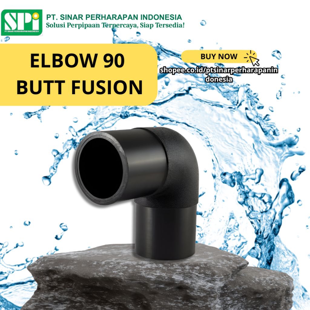 FITTING HDPE ELBOW 90DEG BUTT FUSION 4