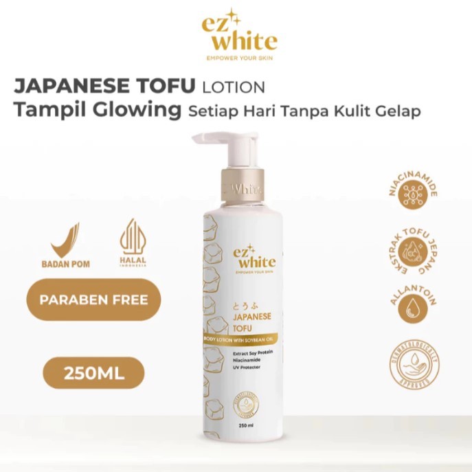 Ez White Japanase Tofu Lotion 250ML- EZ WHITE HANDBODY LOTION ORIGINAL