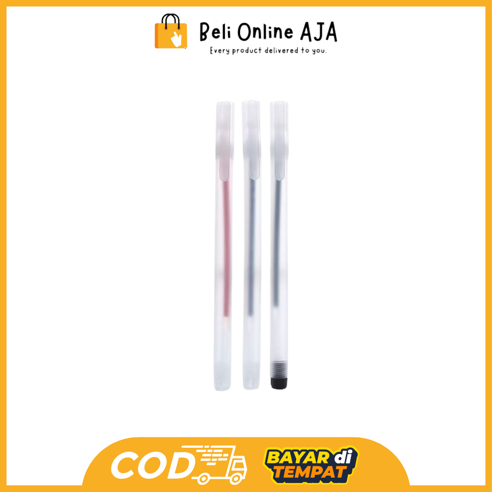 

BOA Pulpen Gel 0.5mm Bolpoin Pena Pulpen Tinta Gel Cair Pena Transparant Pen Gel Y3437