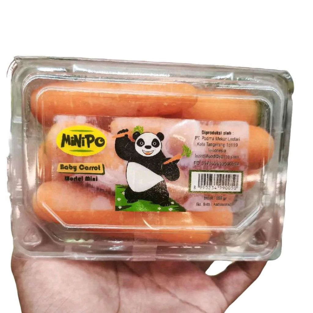 

Wortel baby minipo baby carrot segar gift pack 250 gram
