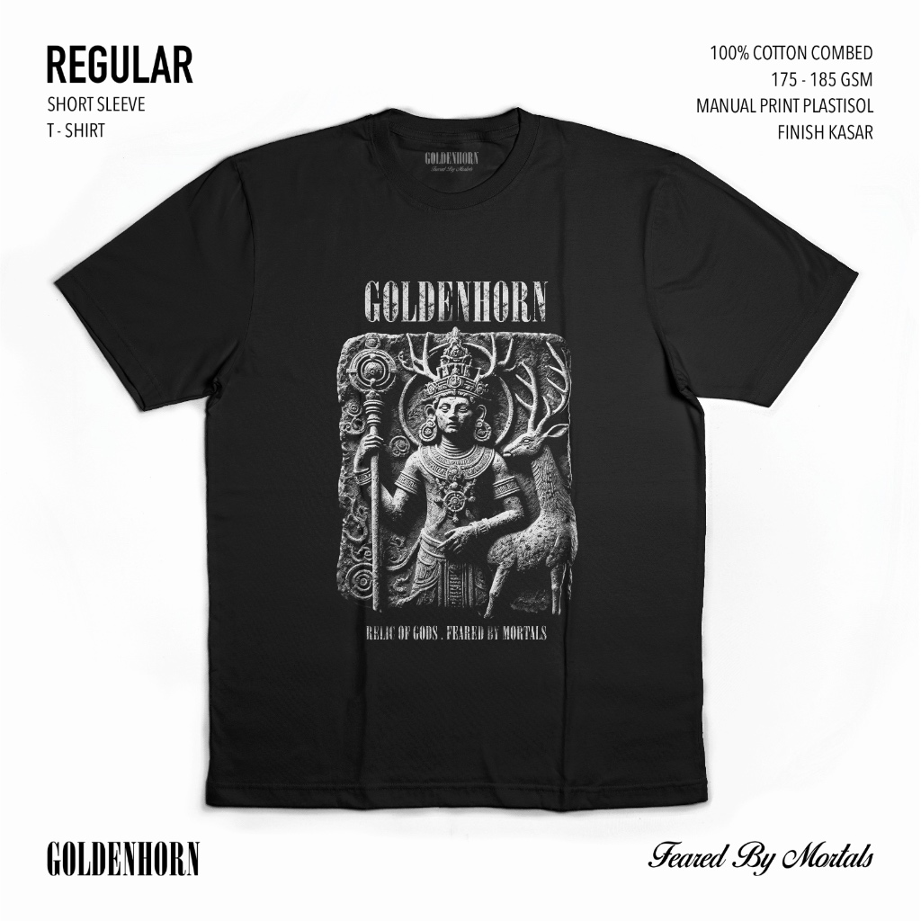 GOLDENHORN - RELIC 1 ( Kaos Metal Kaos Pria Kaos Lengan pendek Kaos Lengan Panjang Kaos Skena )