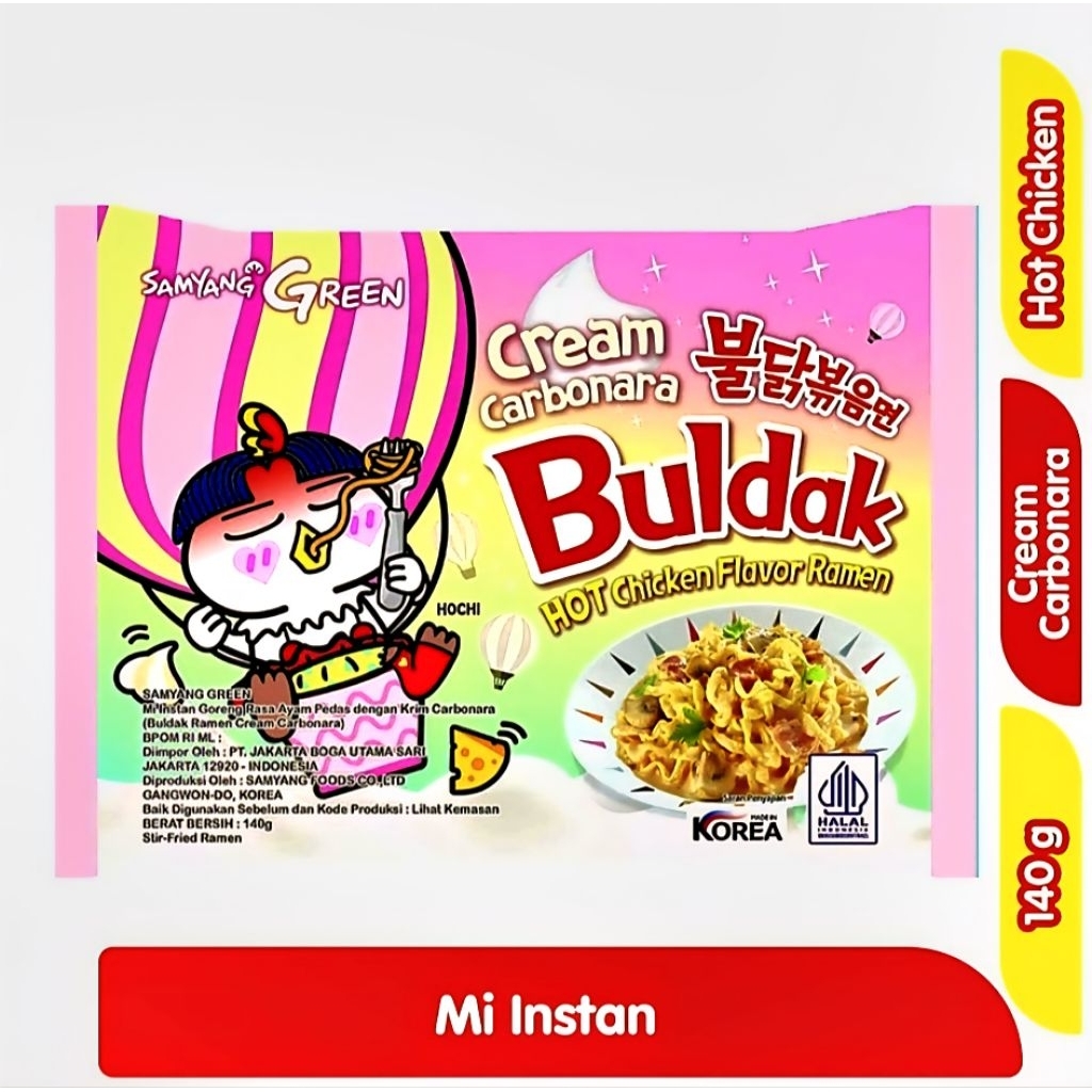 

SAMYANG MI INSTAN BULDAK KRIM CARBONARA AYAM PEDAS 140gr
