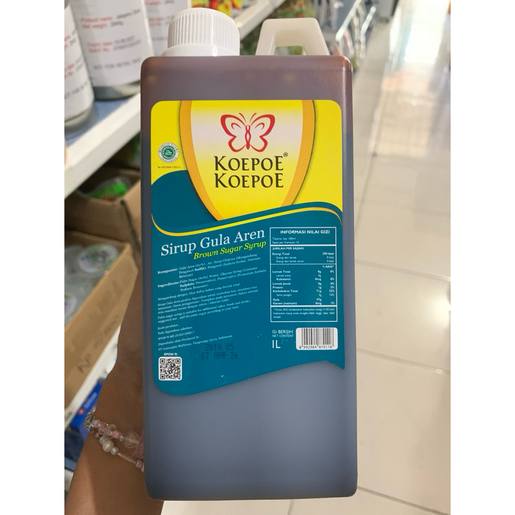 

Koepoe Sirup gula aren 1L