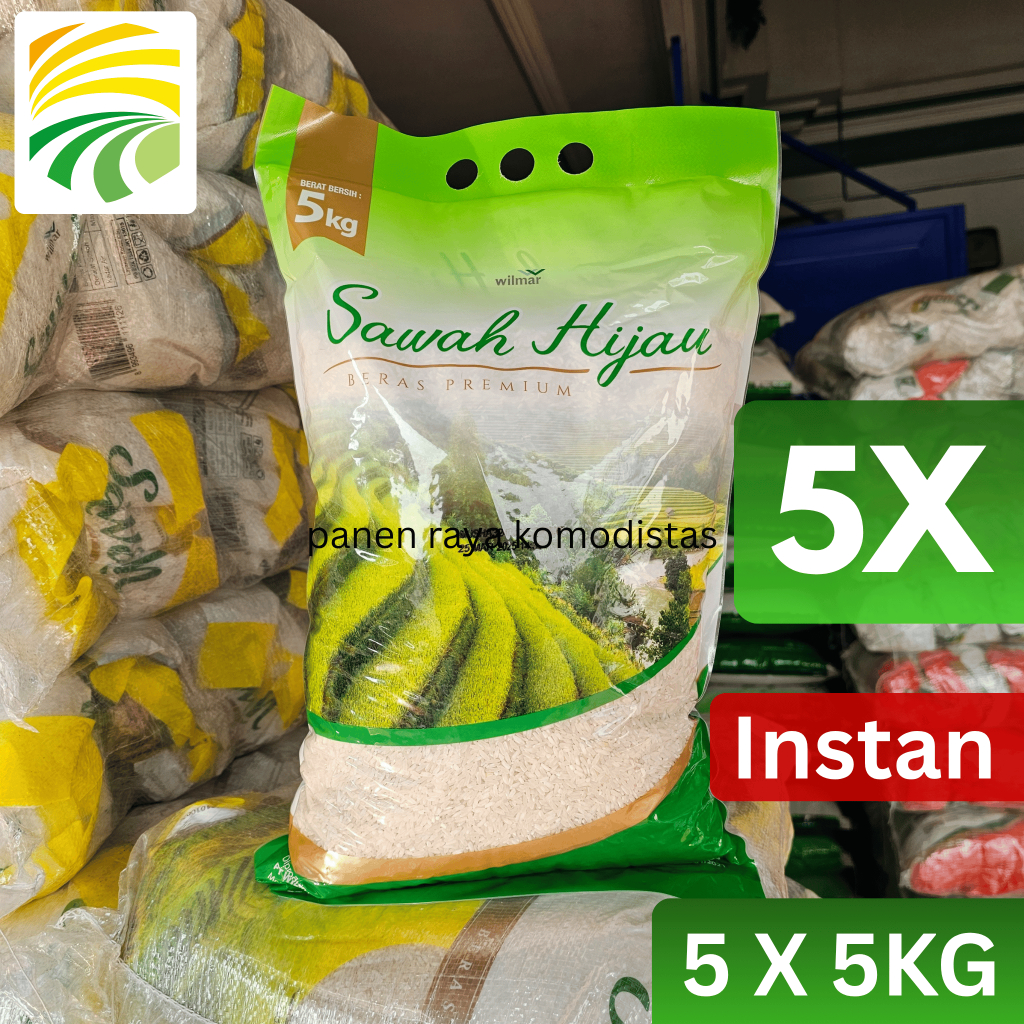

[Instan] Beras Sawah Hijau 5kg x 5 Pcs (1 Ball)