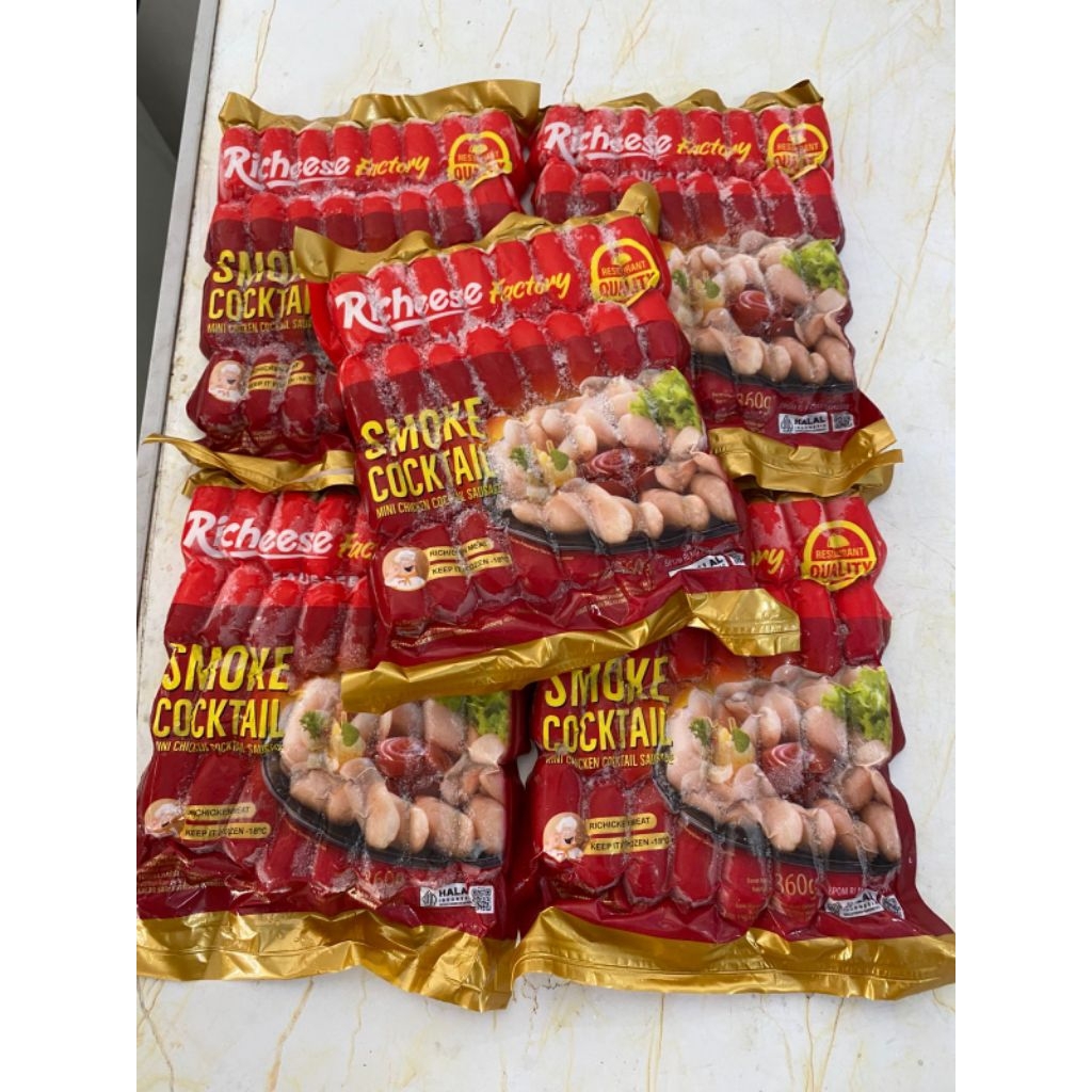 

smoked cocktail mini sausage Richeese factory 360g
