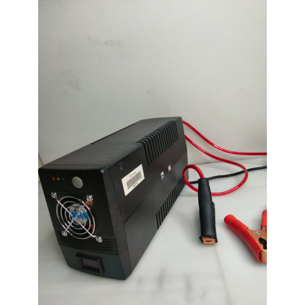 UPS PROLINK SUPERFAST 700VA/350W MODIF AKI EXSTERNAL,VOLMETER DAN KIPAS