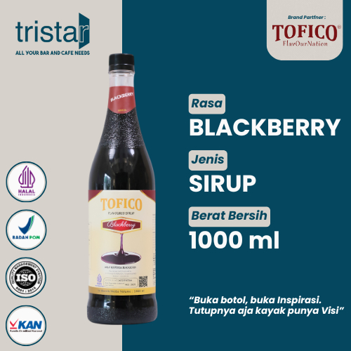 

RASA ORIGINAL - Sirup Premium Buah Blackberry - Tofico Syrup 1 Liter