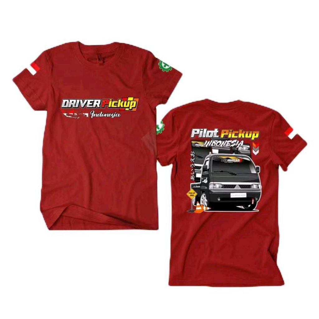 Kaos driver pickup Indonesia // Kaos T-shirt Pilot Pickup Indonesia // KAOS DRIVER PICKUP COD