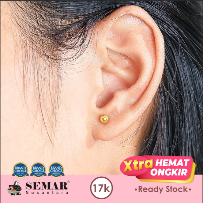 Anting Emas Toge Mrican Gold Kids Earring 17K Semar Nusantara