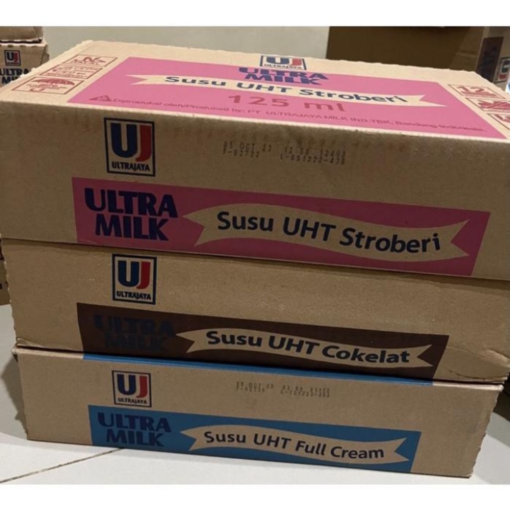 

1 Dus Ultra Milk 125ml isi 40 pcs/ 1Karton Susu Kotak All Varian 125ml