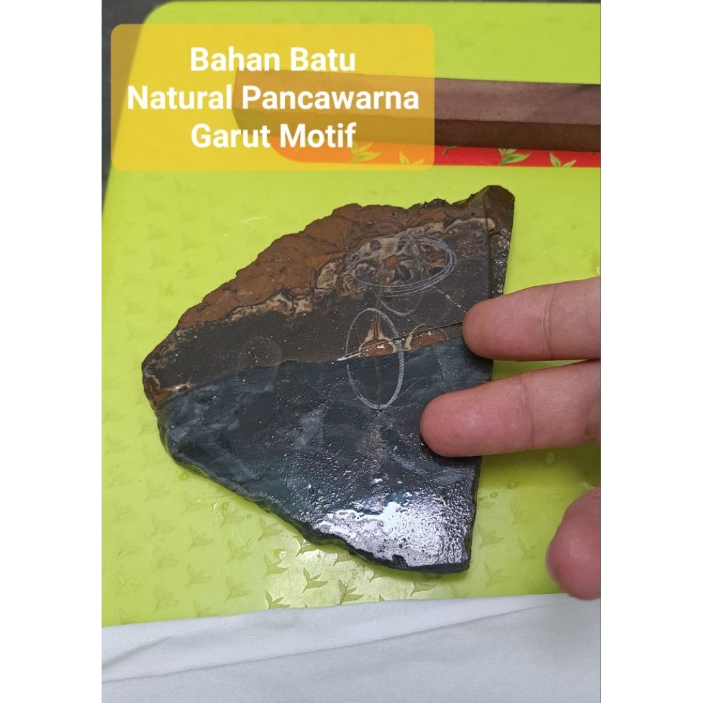 Batu bahan Natural Pancawarna Garut Cgh Lempengan Jumbo Batu Motif Lawasan Rough Alami Alam Untuk Ci