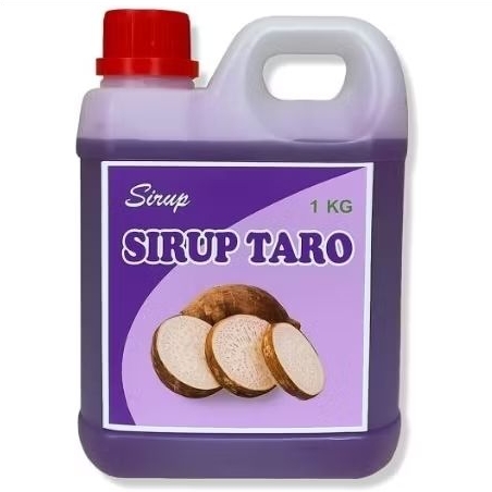 

100 % gula asli 1 kg sirup rasa taro