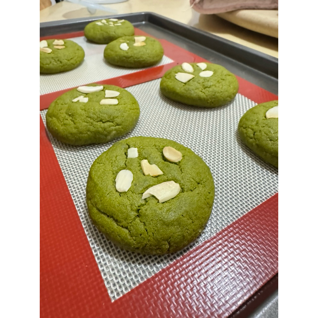 

Matcha Almond Cookies