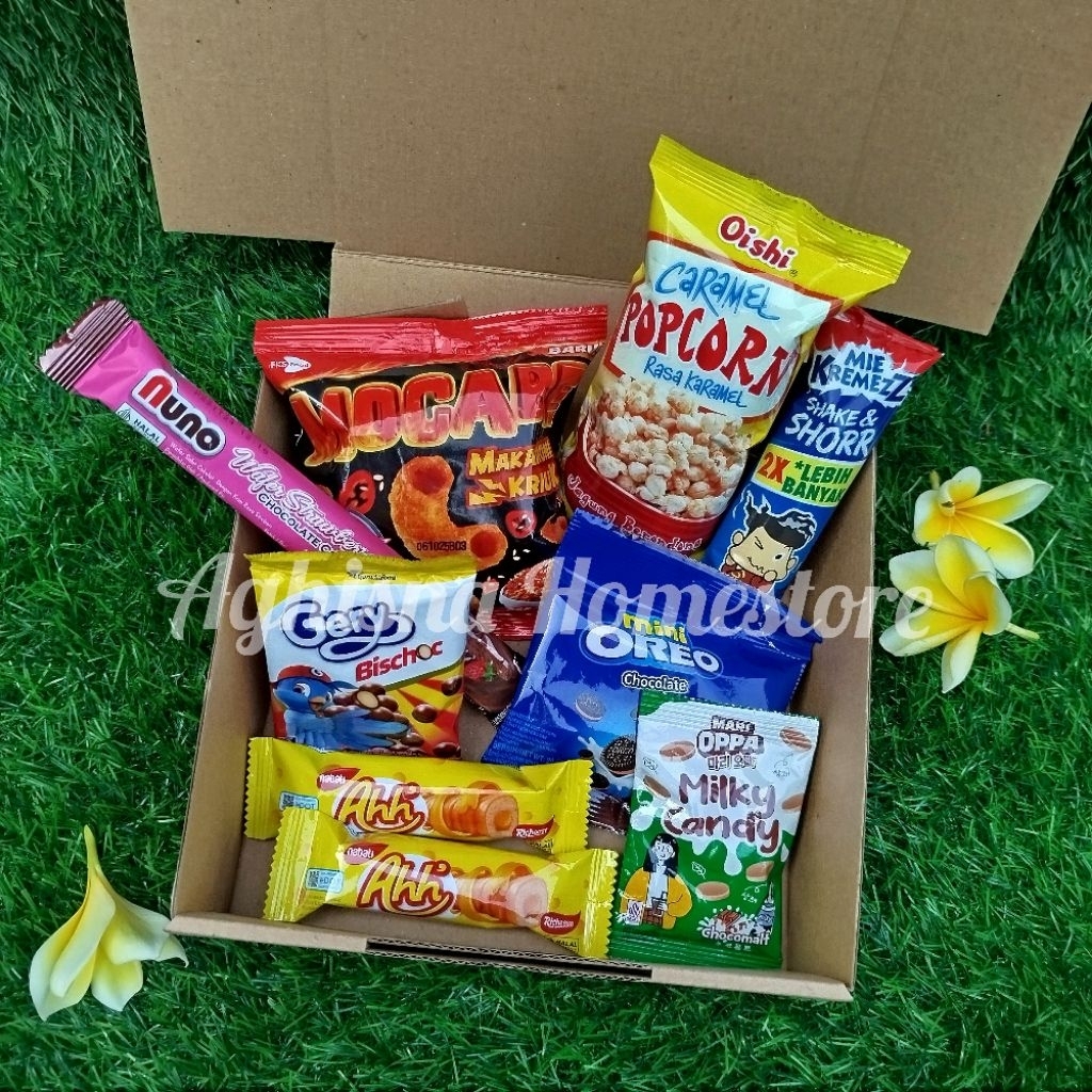 

SNACK MIX / Gift Box Hampres Ulang Tahun / Kado Jajan Hampres / Kado Wisuda