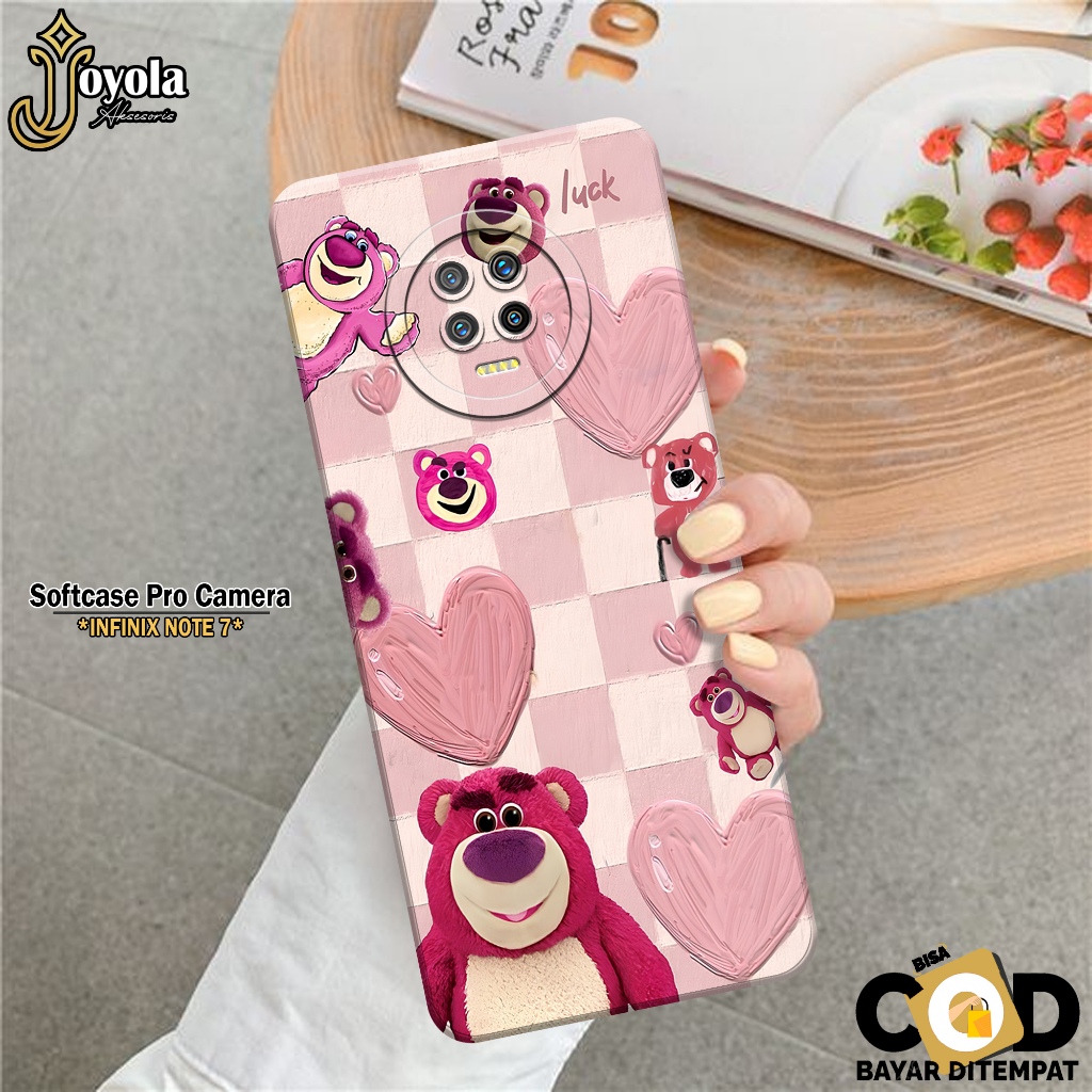 Softcase Hp Infinix Note 7 Terbaru Fashion Case Kartun Case Infinix Note 7 Silikon Pro Camera Casing