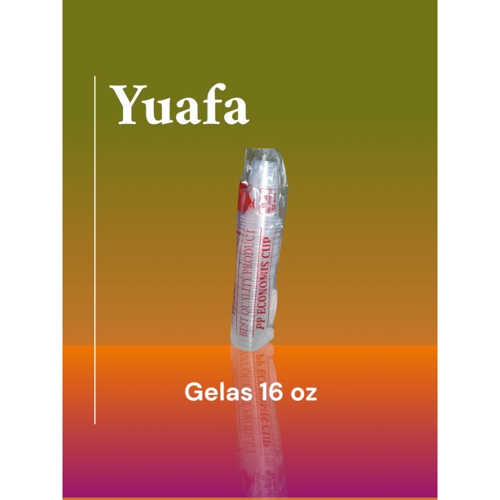 Gelas Plastik 16 oz gelas es