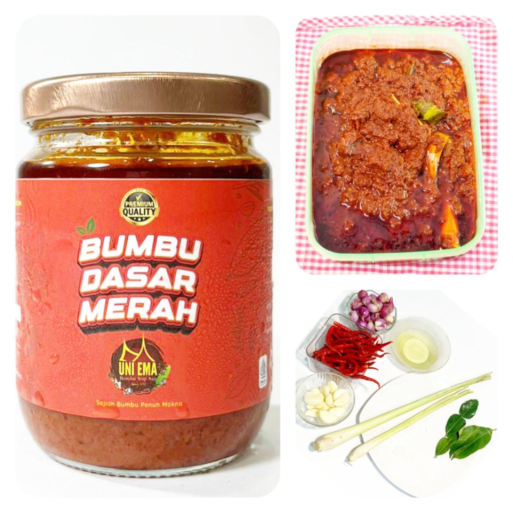 

UNI EMA Bumbu Dasar Merah Instan Homemade Alami & Non MSG