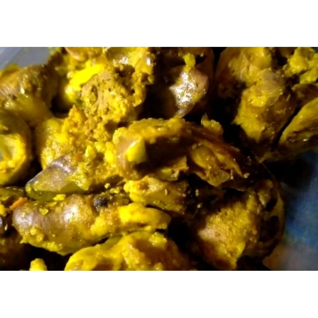 

Ati/Hati Ampela Ungkep Bumbu Kuning Isi 5 pcs