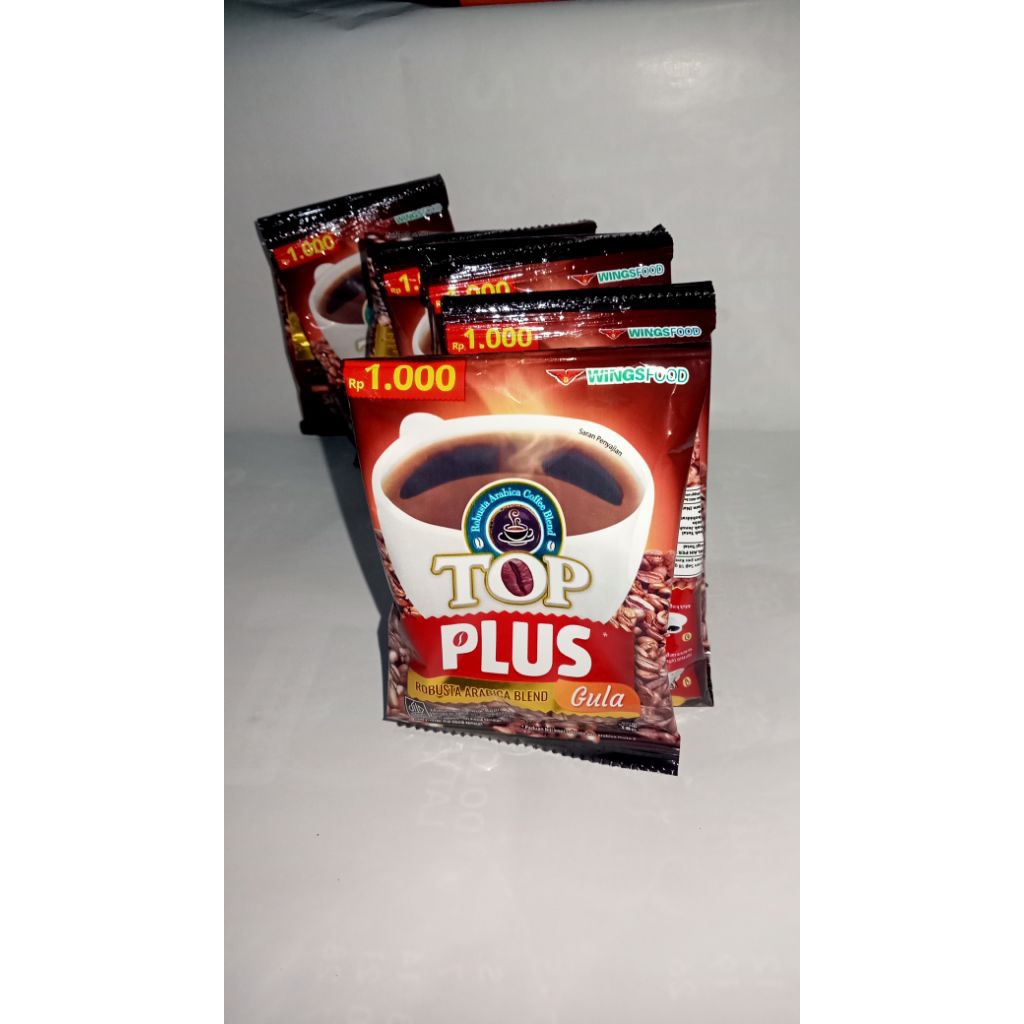 

kopi top plus 1renteng 10 pcs 18g/ kopi instan