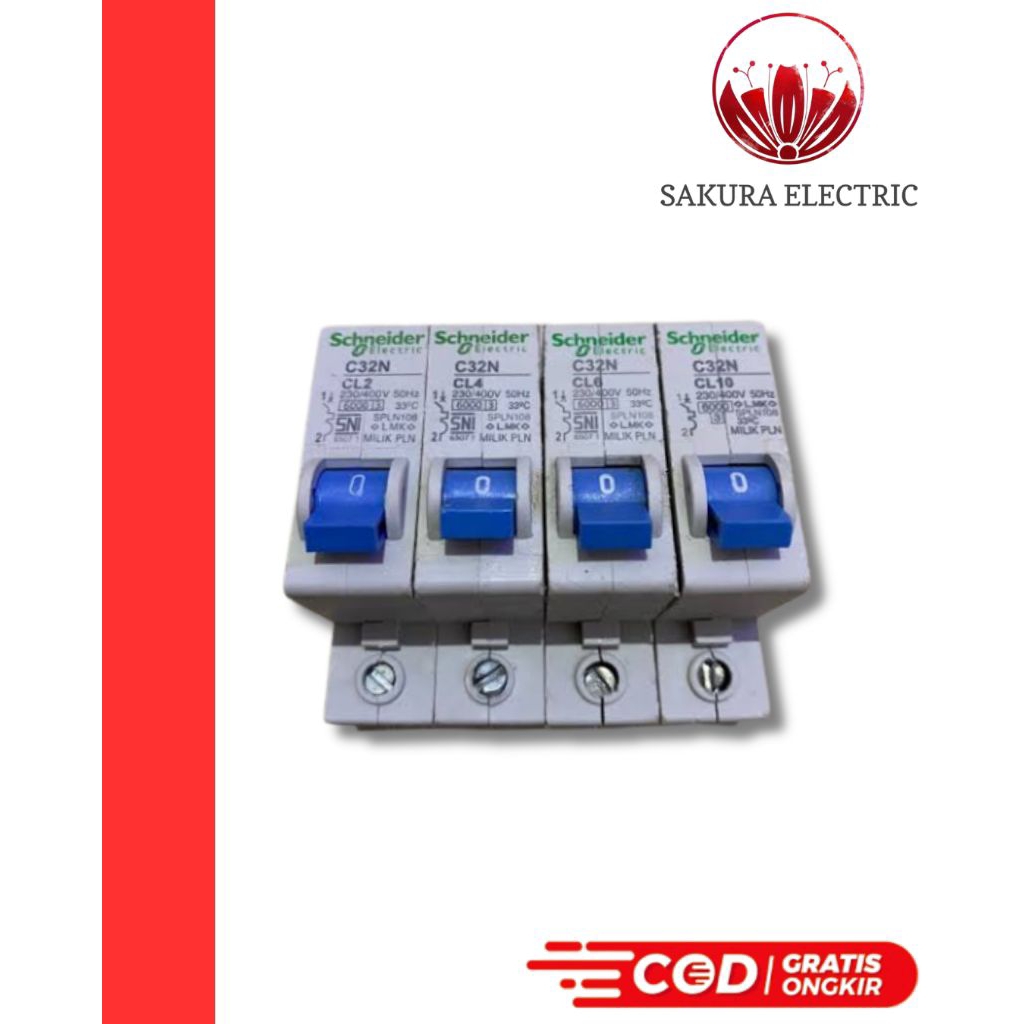 Mcb Scheneider Standart PLN 1 Phase 2A-35A