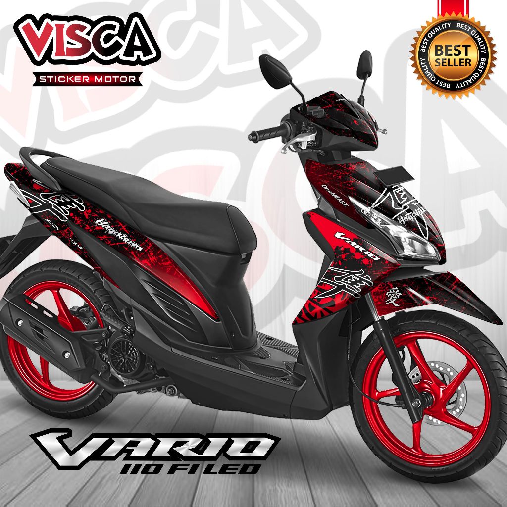 Decal Vario 110 Fi Led Full Body Stiker Vario 110 Fi Led Full Body Striping Vario 110 Fi Led Full Bo