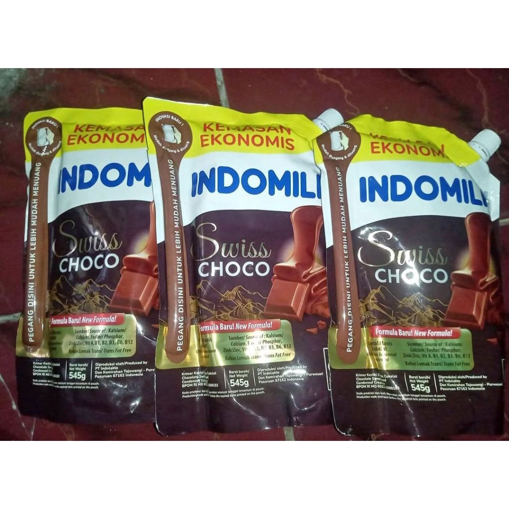 

Indomilk susu kental manis 545g kemasan pouch anti tumpah