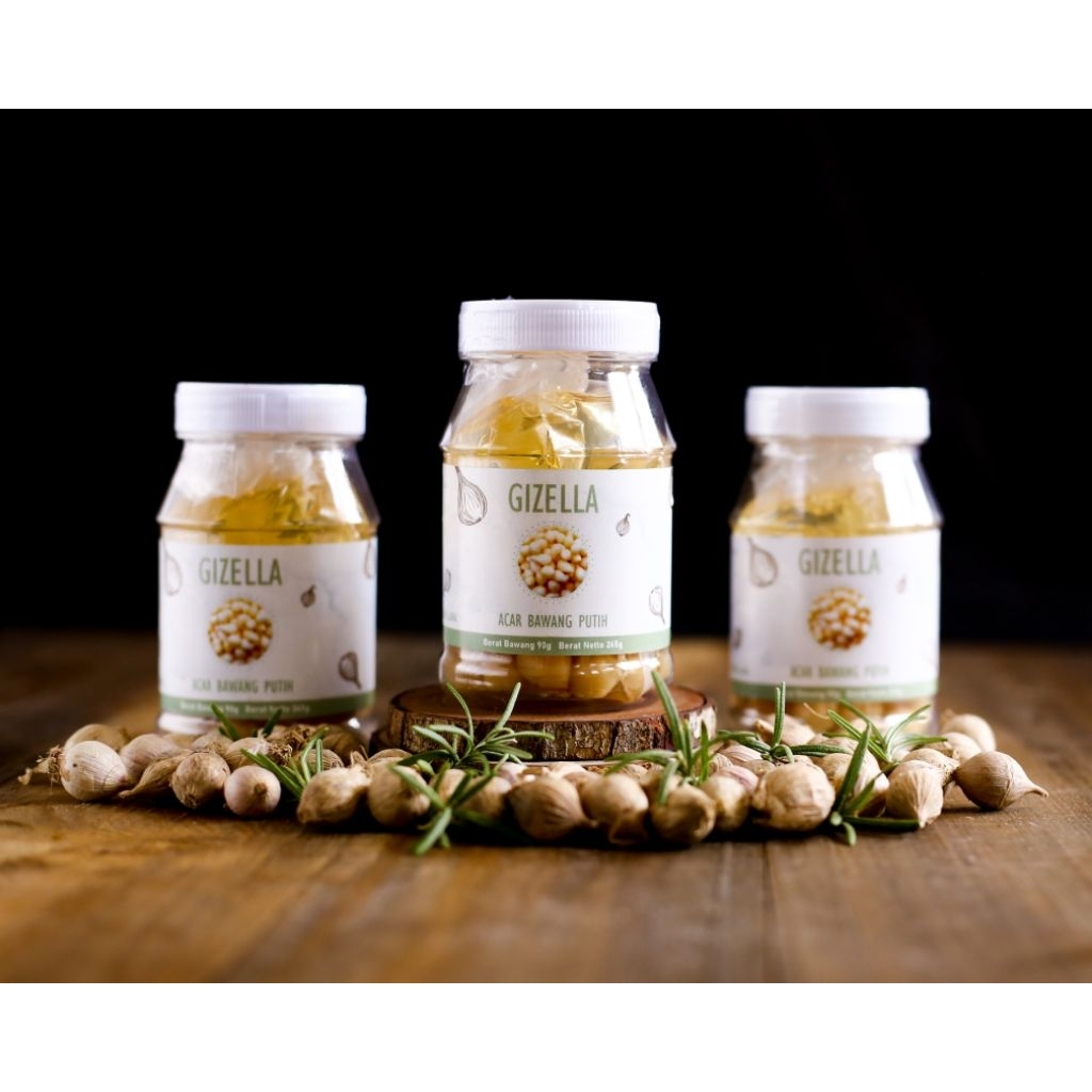 

ACAR BAWANG PUTIH TUNGGAL LOKAL MERK GIZELLA