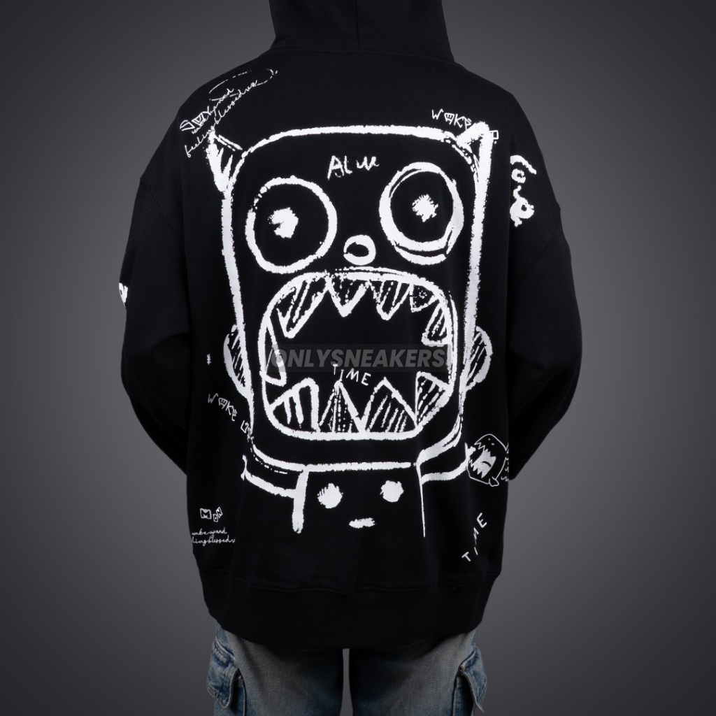 CALMMIND GRAFFITI MONSTER BLACK HOODIE