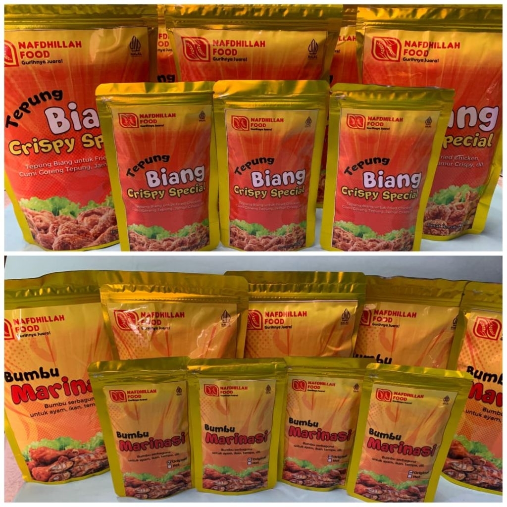 

BUNDLING MARINASI ORIGINAL+ TEPUNG BIANG CRISPY SPECIAL 1KG (BUY 1 GET 2 (100G))