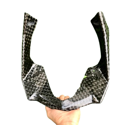 Garnish Front lampu Vario 125 150 Led Old Carbon Cevlar