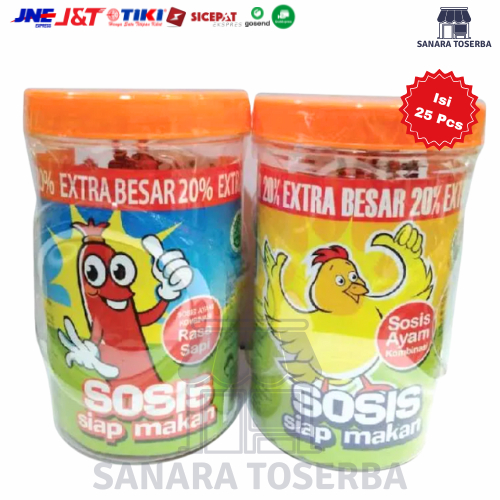 

Sosis So Nice Extra Besar 20% 1 Toples Isi 24 Pcs + Bonus 1 Pcs
