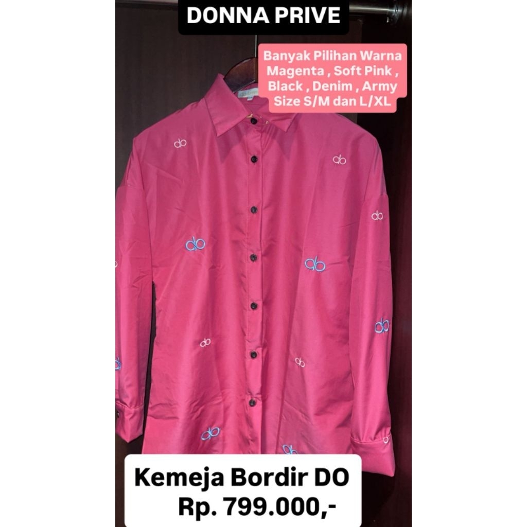 Donna Prive Kemeja Bordir DO Donna Scarves