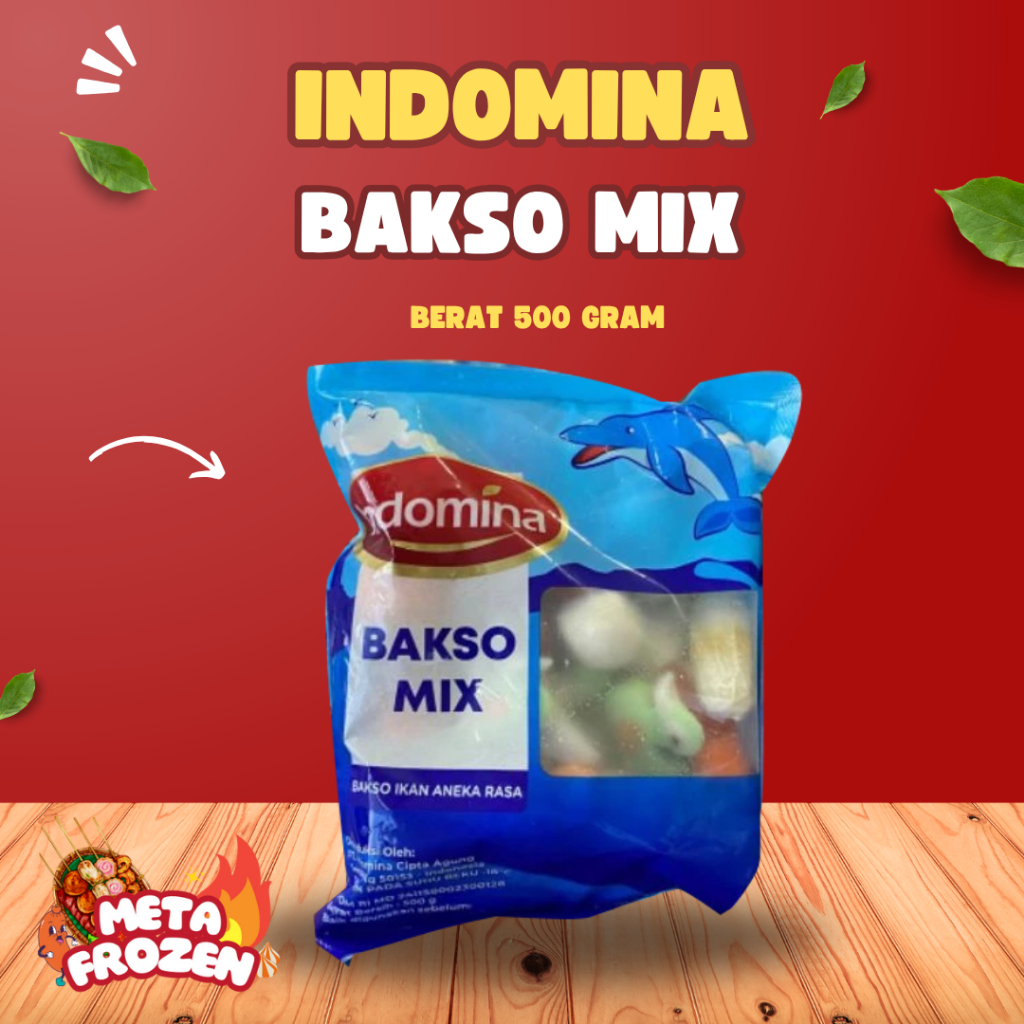 

Indomina Bakso Ikan Mix 500gr / Bakso Ikan
