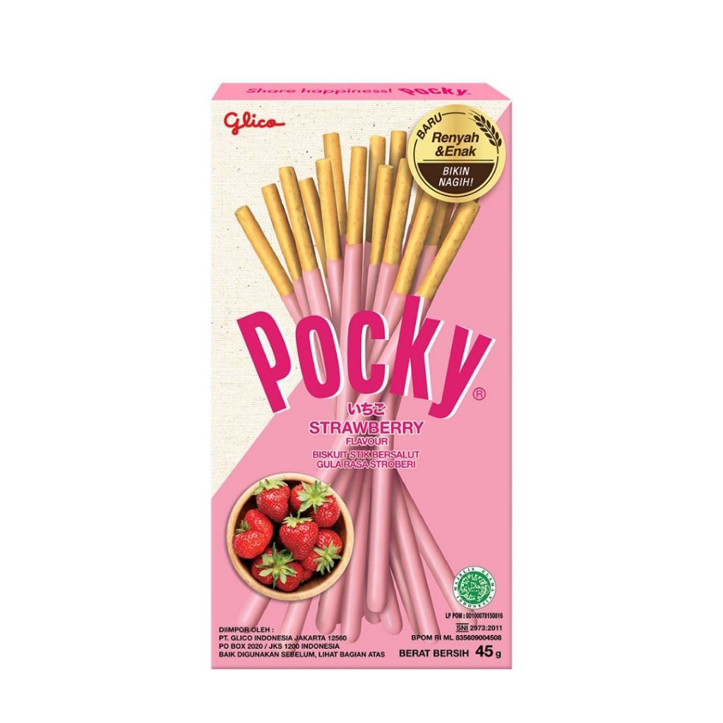 

Pocky Biskuit Stik Stroberi 45 gr