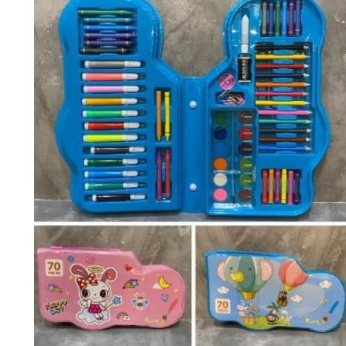 

CRAYON SET Motif Mobil ISI 70 pcs