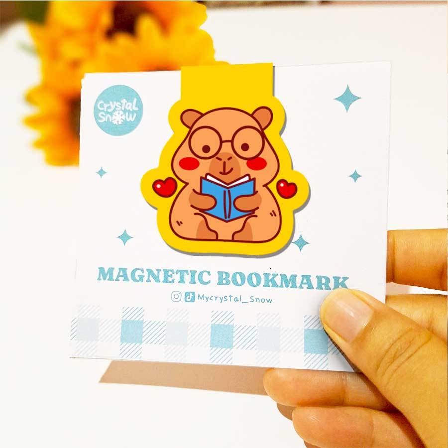 

Pembatas Buku Magnet | Magnetic Bookmark Capybara Edition