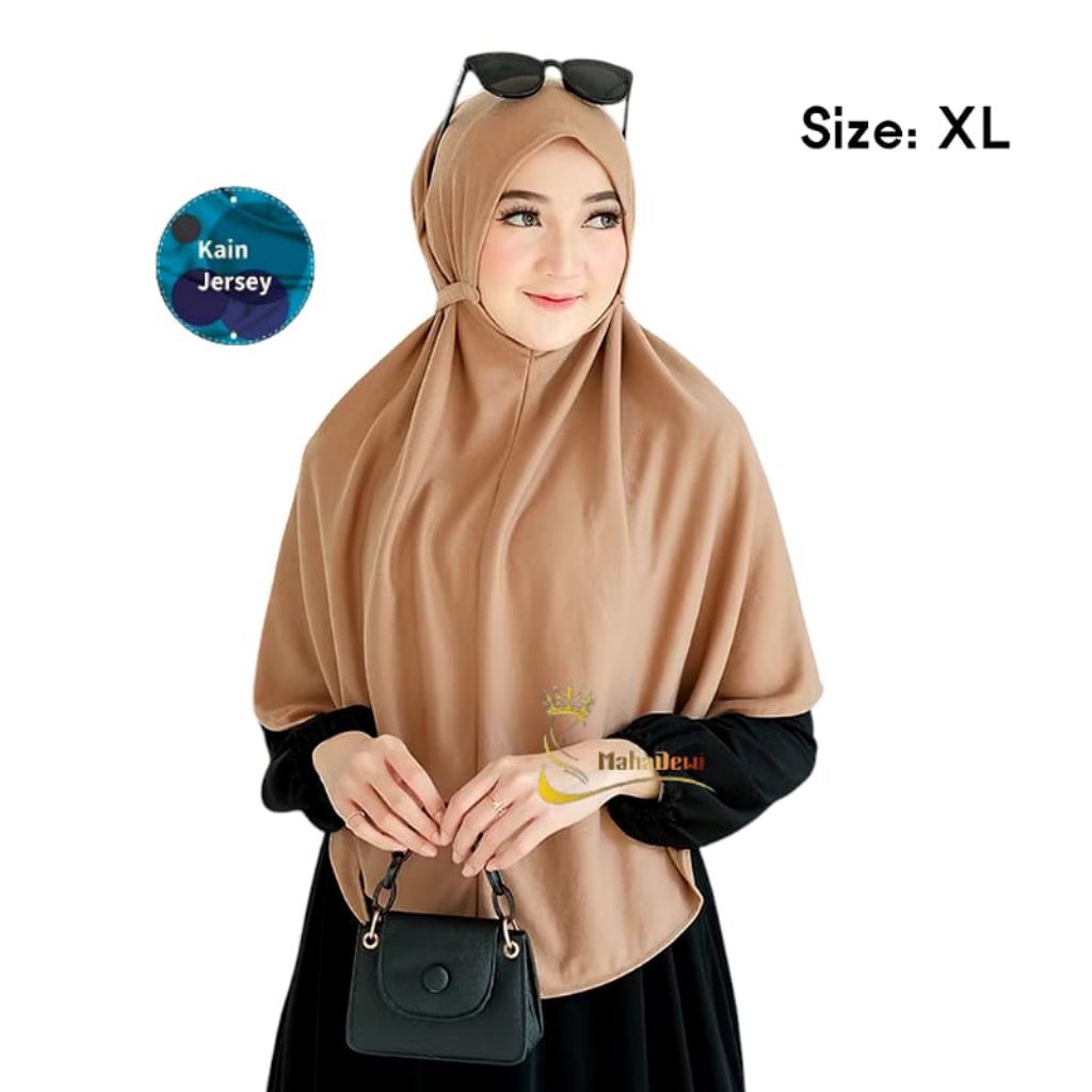 Bergo Jersey Jumbo XL Hijab Khimar Jumbo Jilbab Bergo Maryam Jumbo