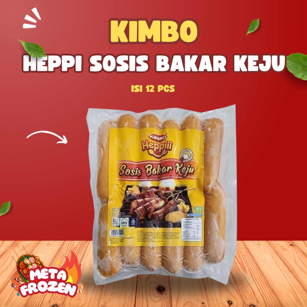 

Kimbo Heppiii Sosis Sapi Bakar Keju Pedas 12 Isi