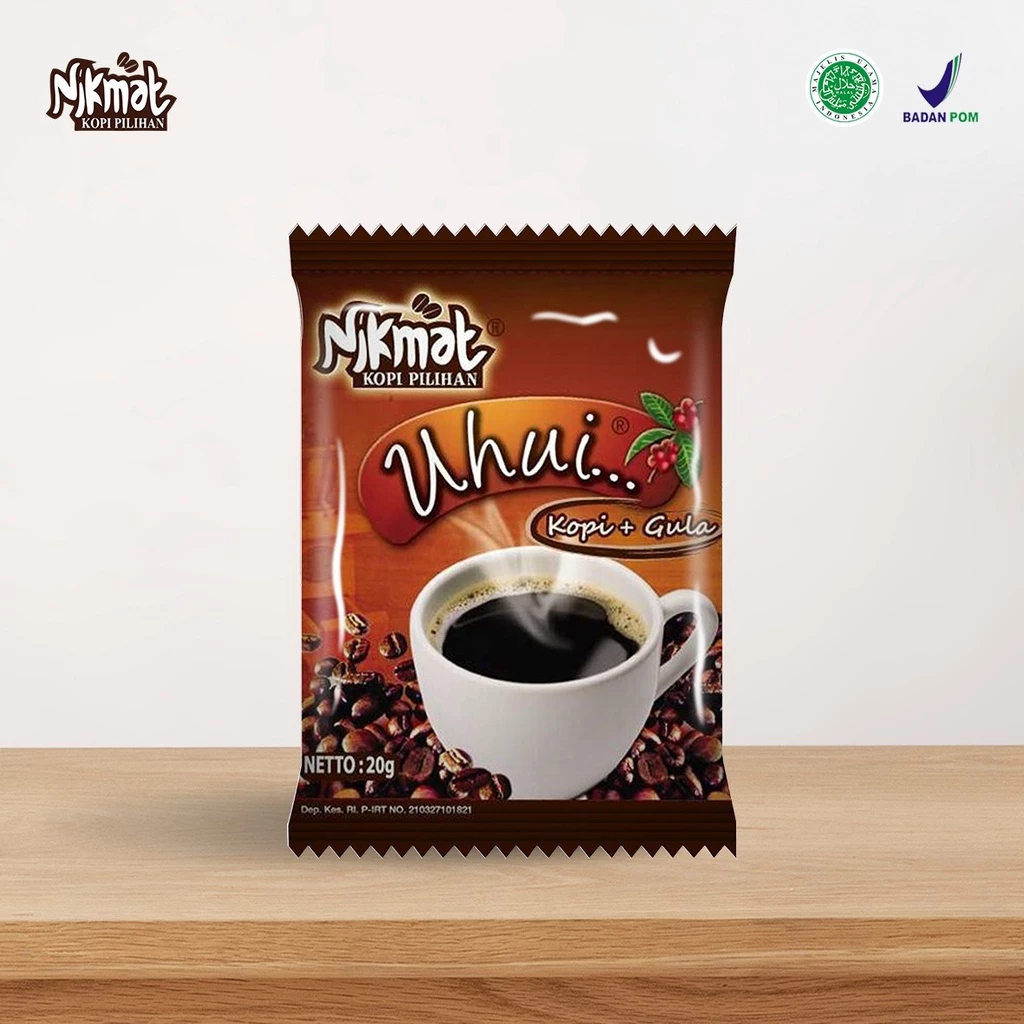 

Kopi Nikmat Uhui Khas Bogor Kopi + Gula [1PAK isi 20sachet]