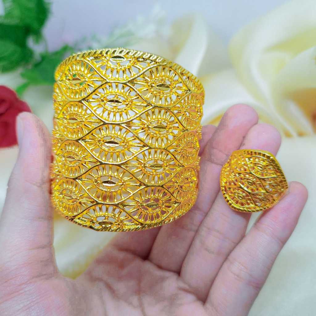 Gelang Kendari Dewasa Kuning 24K 540 / Gelang Kendari gelang kendari satu set set dubai gelang kenda