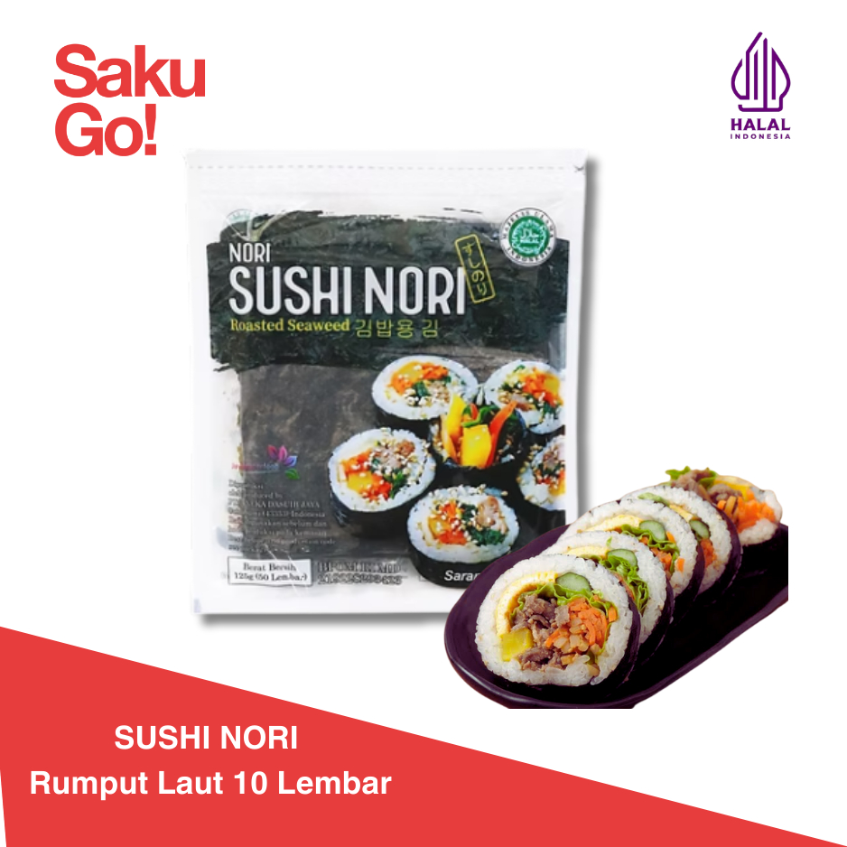 

Sushi Nori Roasted Seaweed Rumput Laut Sushi 10 Lembar