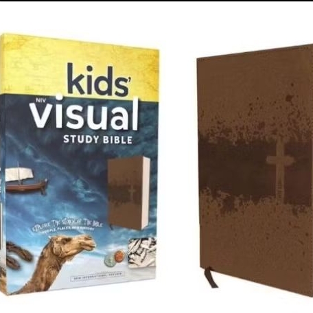 NIV, Kids' Visual Study Bible, Hardcover, Blue, Full Color Interior: Explore the Story of the Bible 