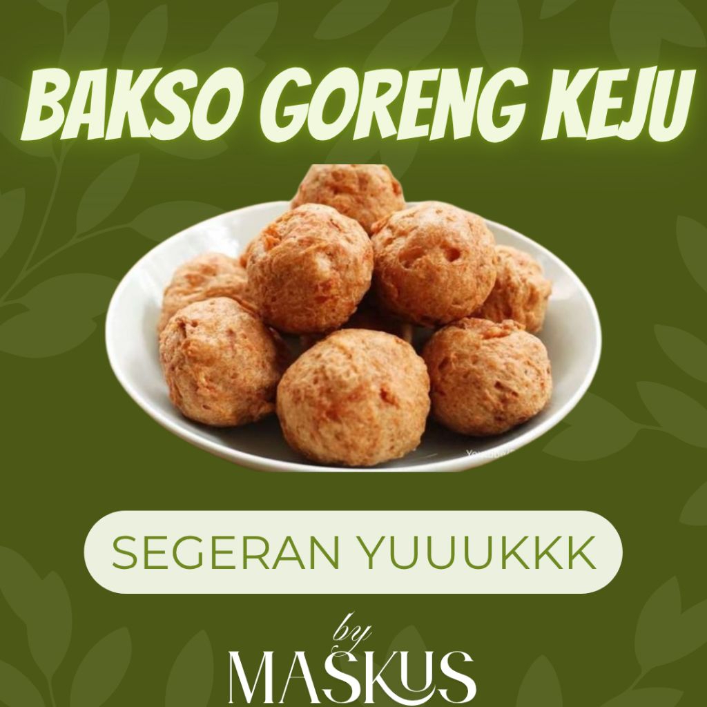 

Termurah Bakso Goreng Isi Keju Mozarella Lumer Kemasan Isi 20 Butir 100% Enak & Halal