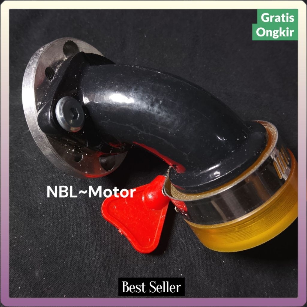 MANIPOL INTEK TEFLON INTAKE MANIPOL TEFLON MOTOR BEBEK NETRAL BUAT KARBU PE30 PE28 PE26 PE24 SET ROT