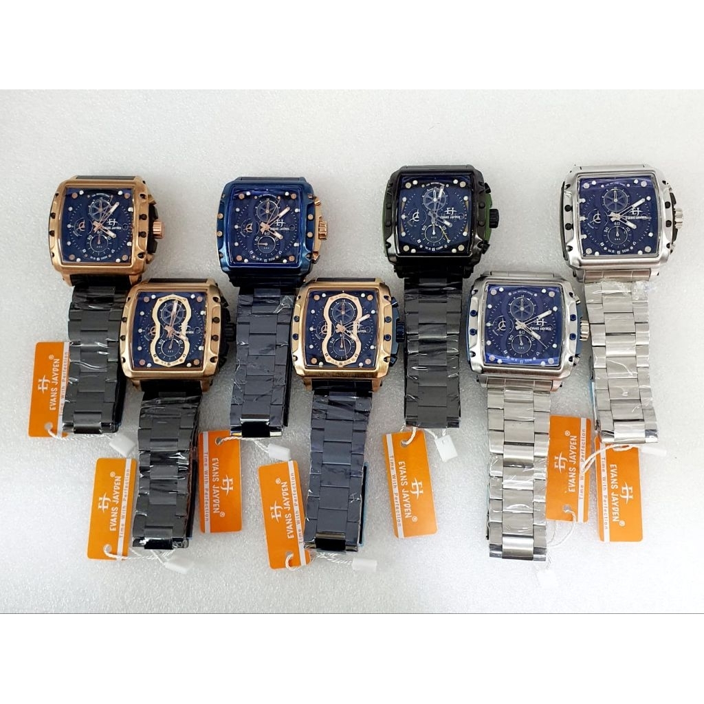 Jam Tangan Evans Jayden Rantai Original EJ 9550 Anti Air