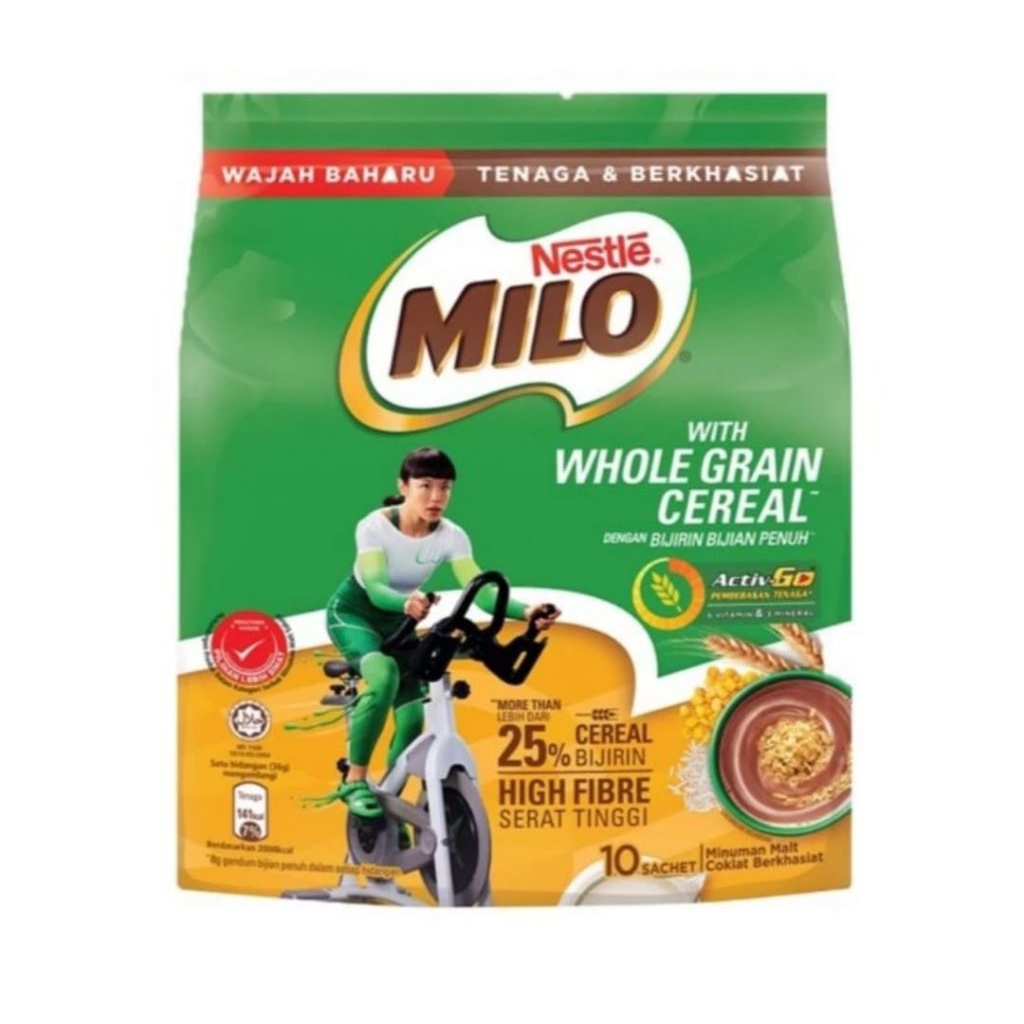 

NESTLE MILO Activ-Go Whole Grain Sereal Import (36g x 10 sachet)