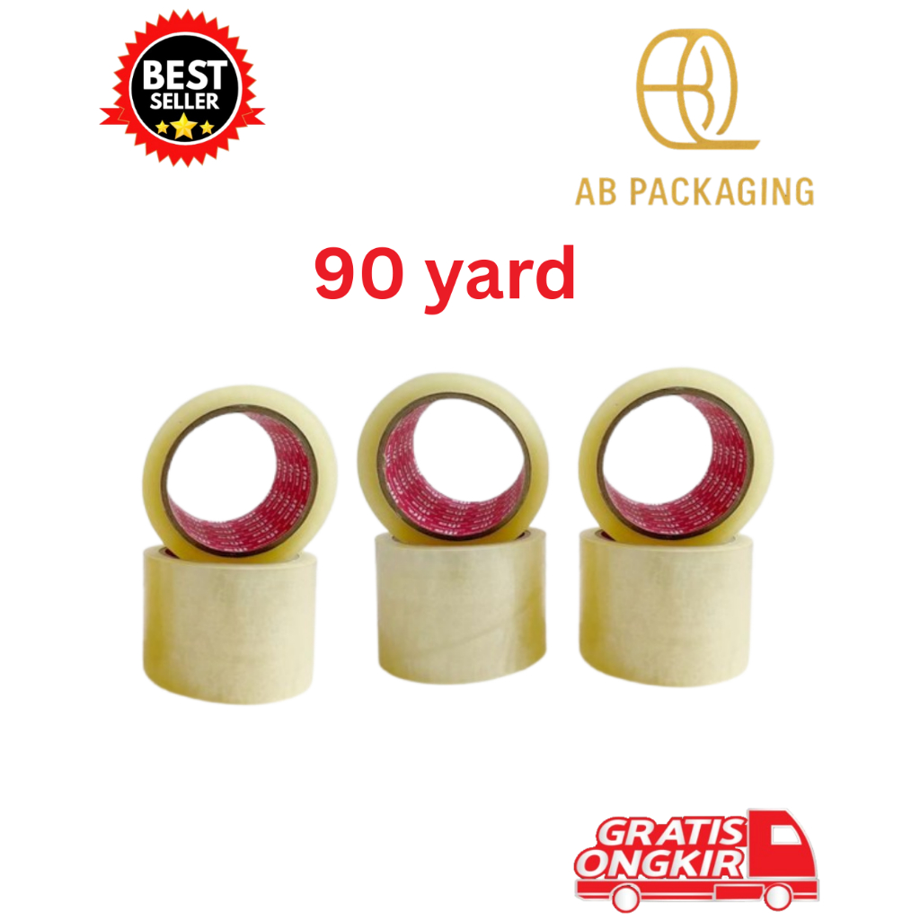 

MURAH!! LAKBAN BENING 90 YARD 45MM X 60M 6 PCS KUALITAS TERBAIK
